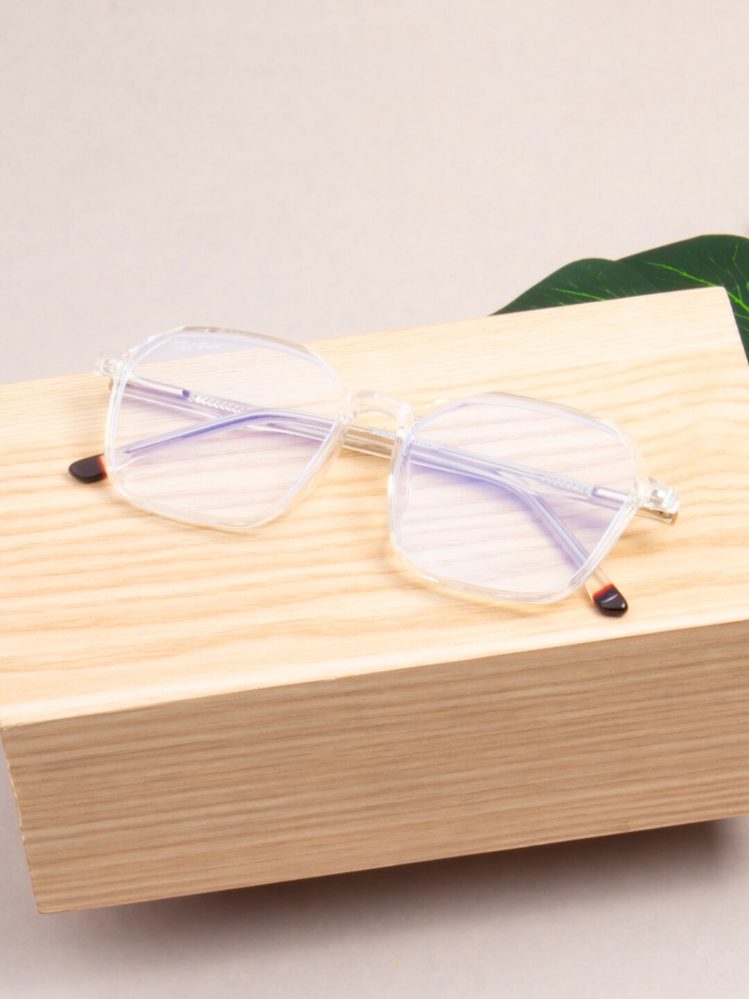 

Ted Smith Unisex Full Rim Wayfarer Frames, Transparent