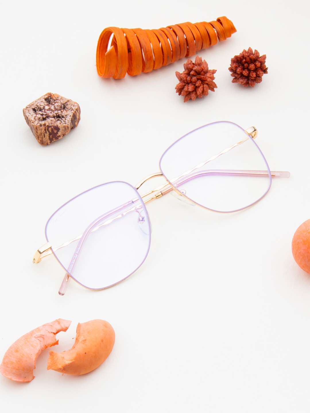 

Ted Smith Unisex Full Rim Square Frames, Purple