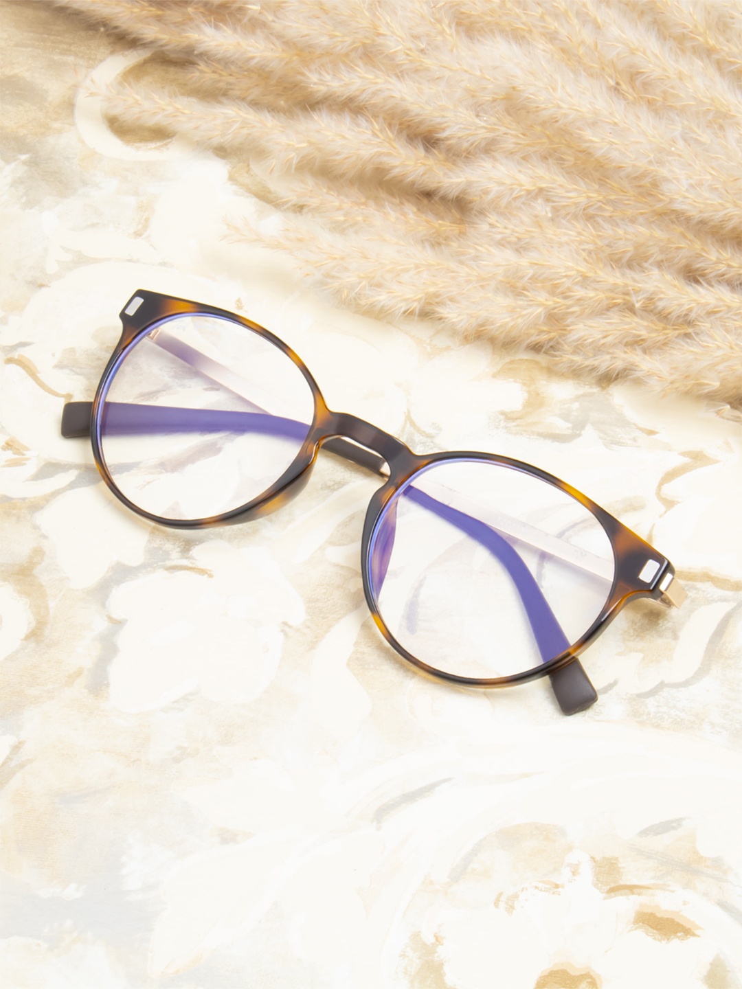 

Ted Smith Unisex Full Rim Round Frames, Brown