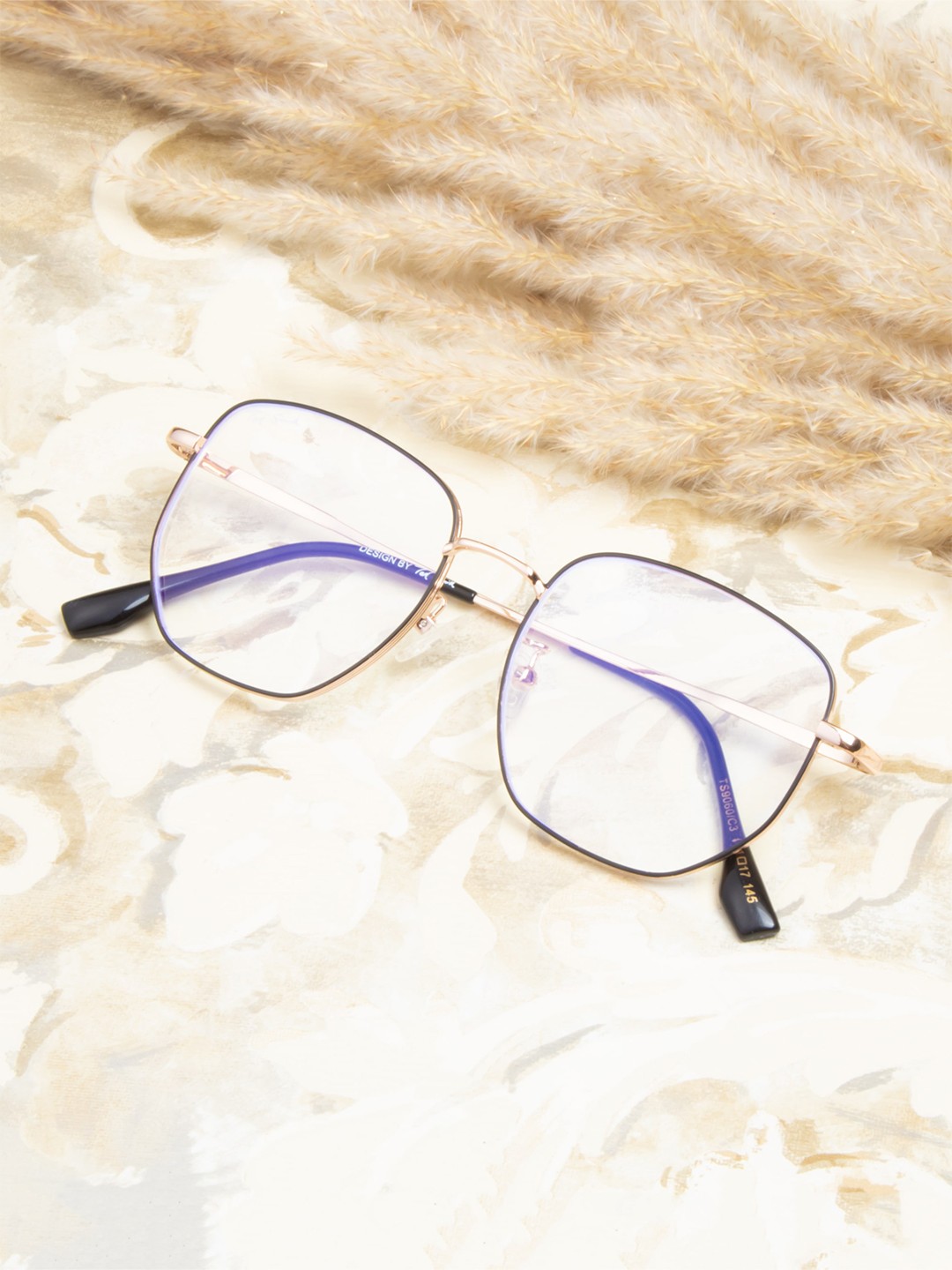 

Ted Smith Unisex Full Rim Square Frames, Black