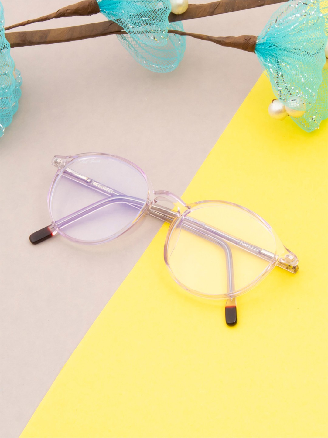 

Ted Smith Unisex Full Rim Round Frames, Purple