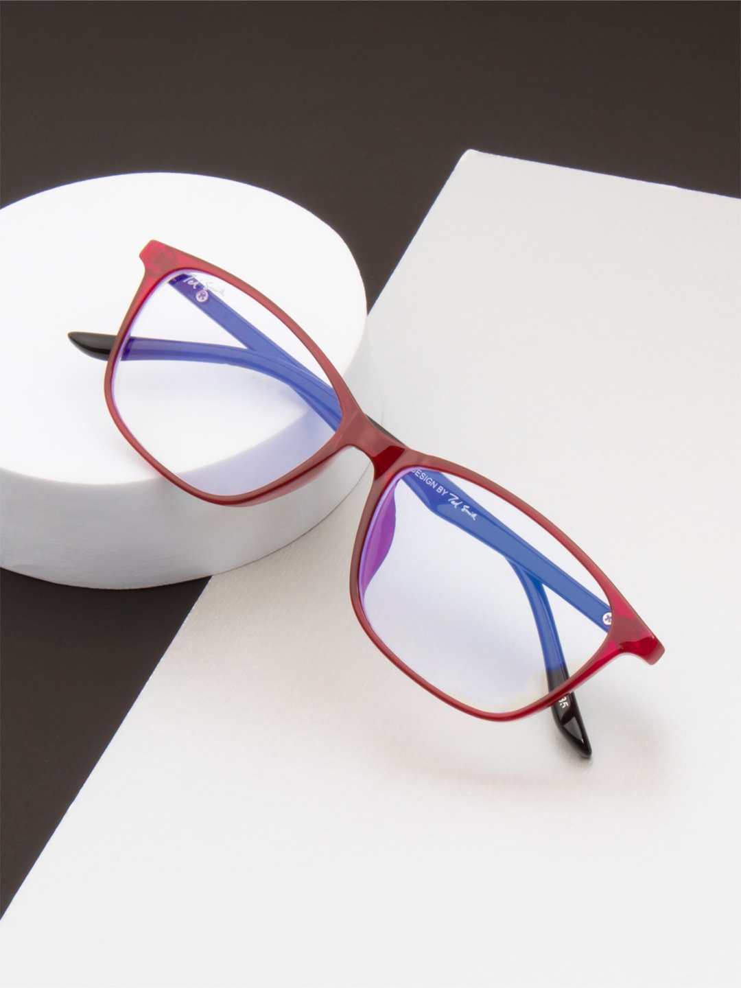 

Ted Smith Women Full Rim Cateye Frames, Red