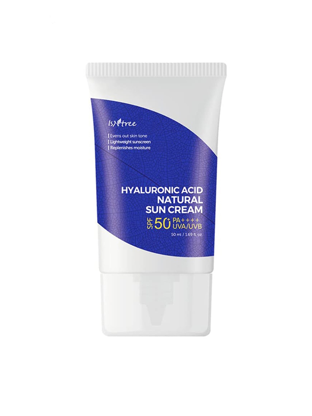 

ISNTREE Natural Hyaluronic Acid SPF50+ Sun Cream - 50ml, White