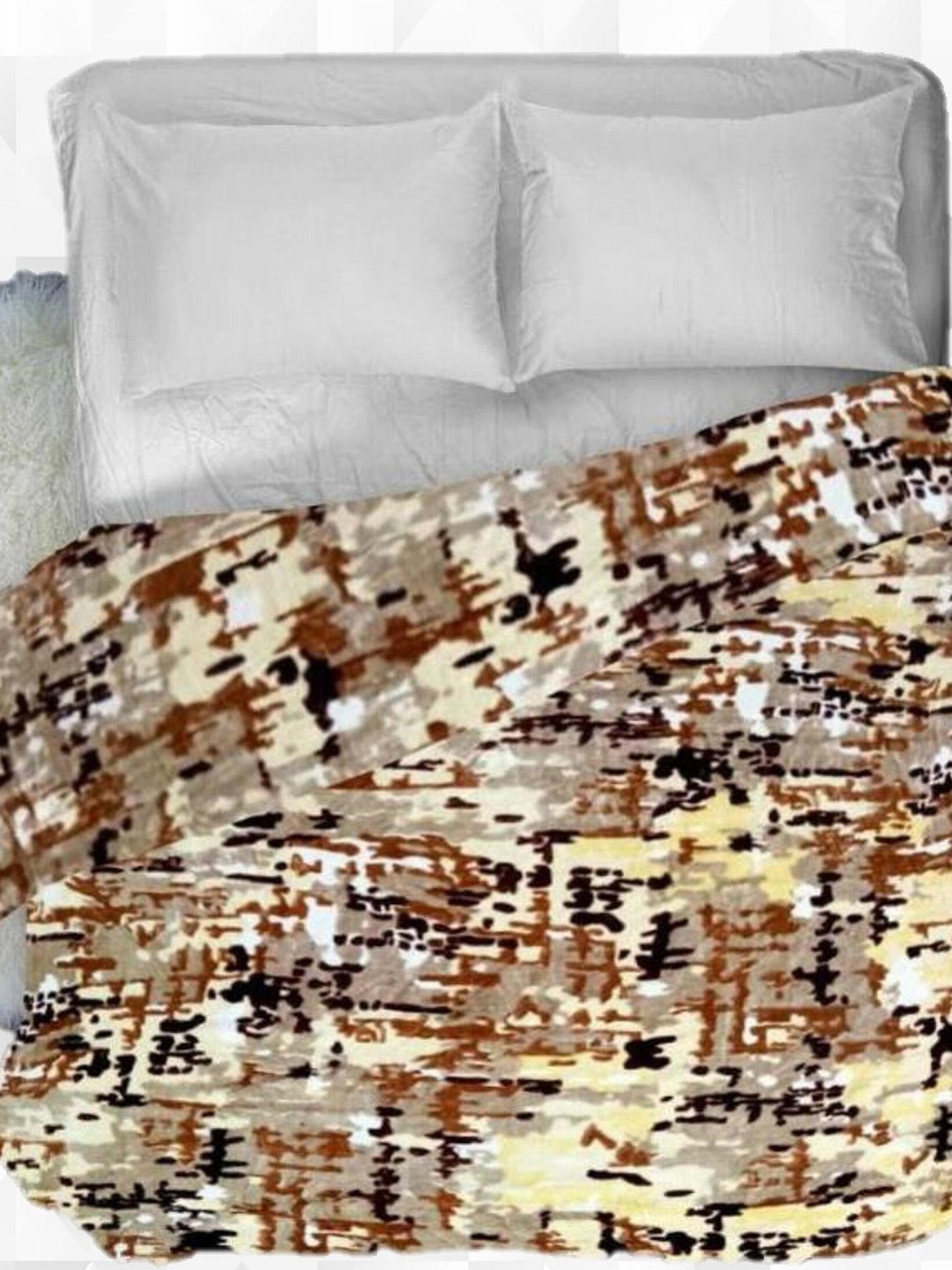 

Signature Charlie Brown & Beige Abstract Heavy Winter Double Bed Blanket