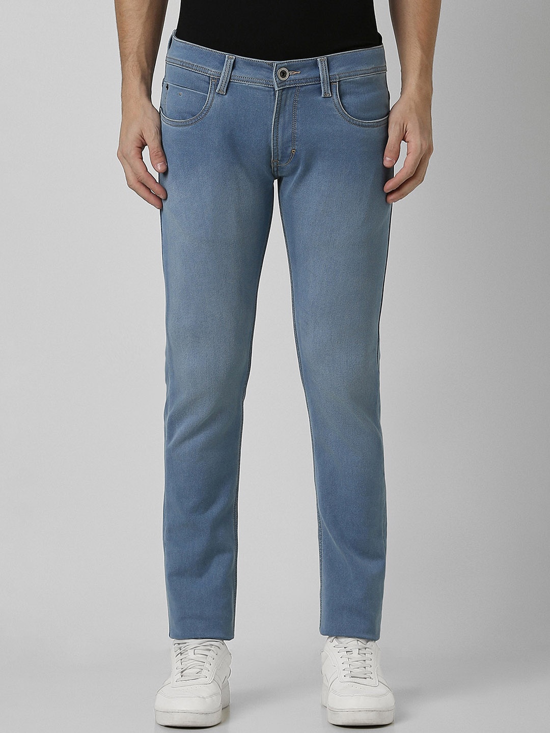 

Peter England Casuals Men Clean Look Skinny Fit Stretchable Jeans, Blue