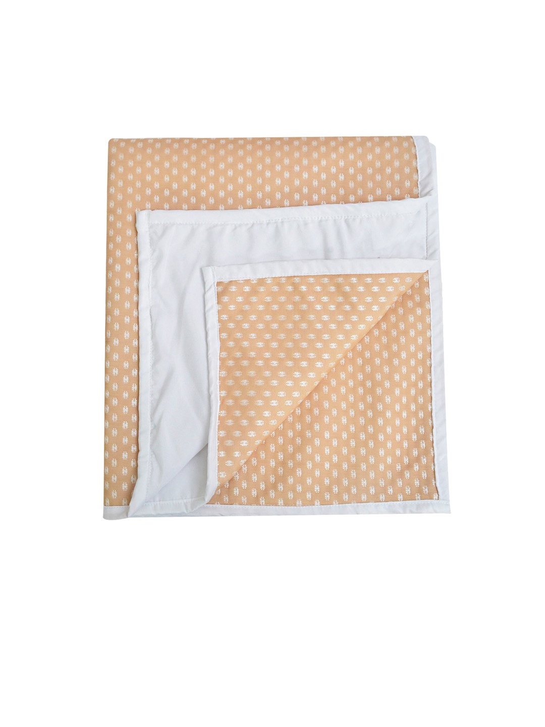 

Adbeni Gold Toned White Printed 210 GSM Cotton Waterproof Mattress Protector
