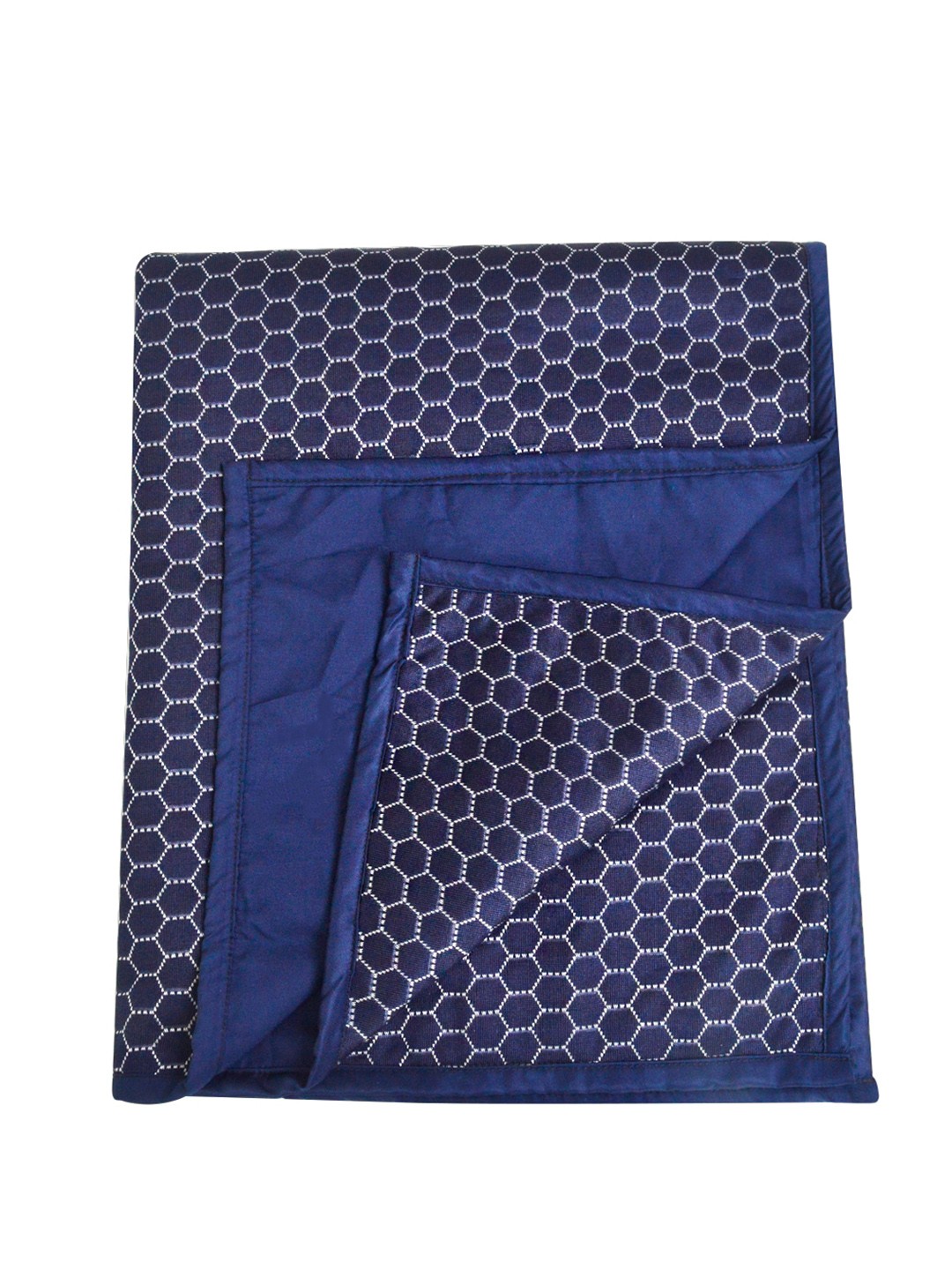 

Adbeni Kids Navy Blue Printed Jacquard 210 GSM Quick Dry Queen Mattress Protector