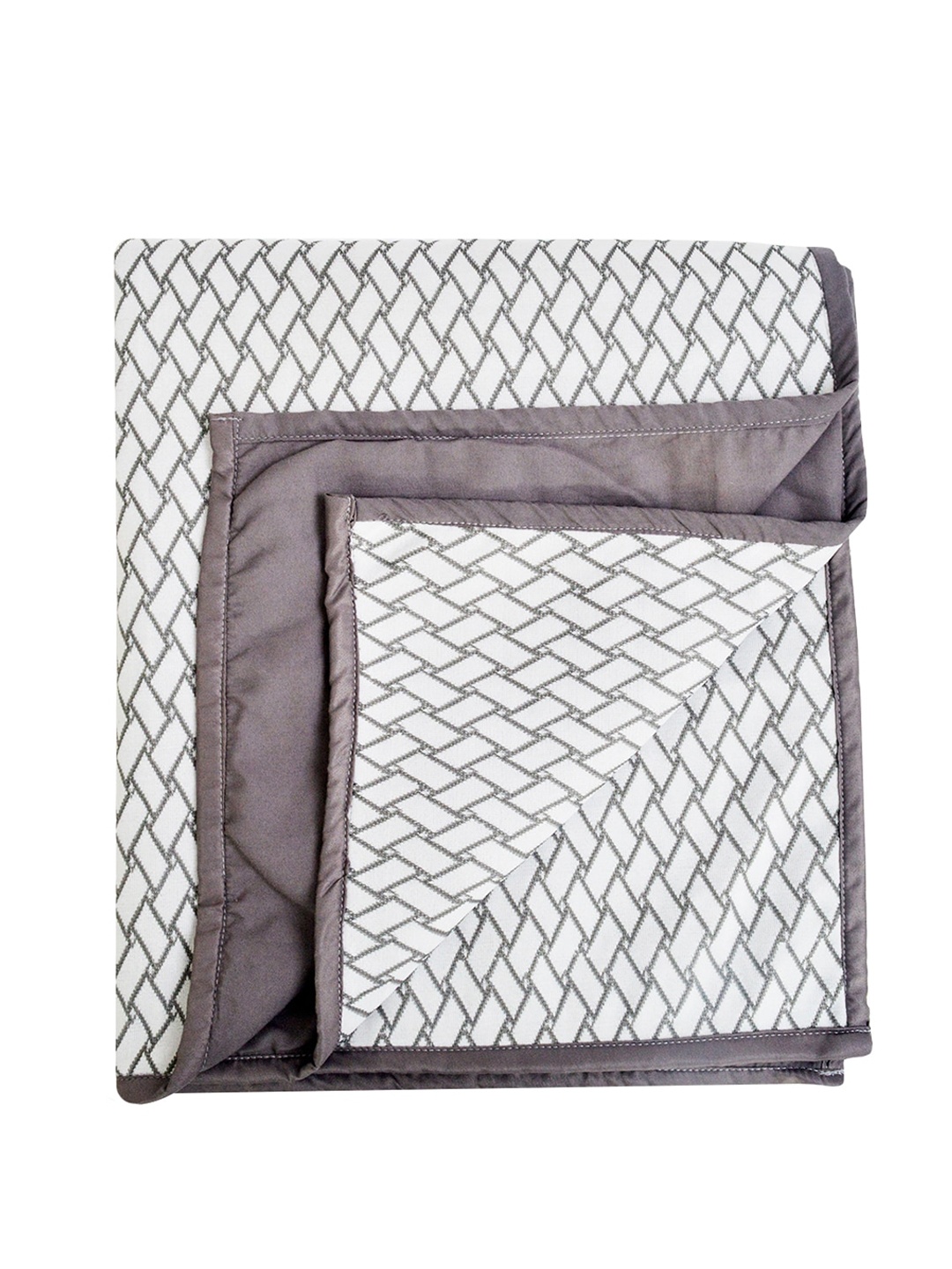 

Adbeni Grey Printed 210 GSM Cotton Waterproof Quick Dry Sheet