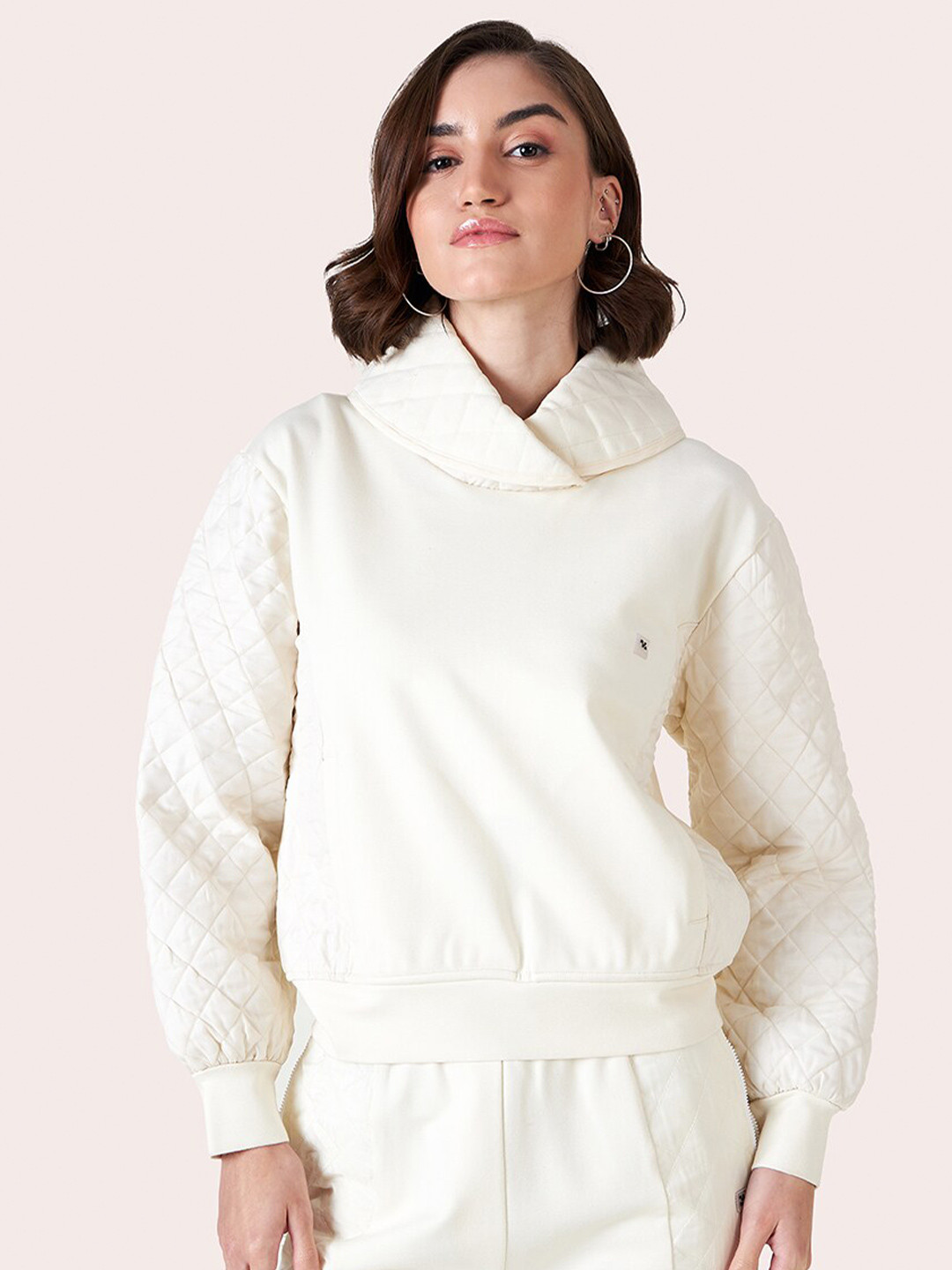 

Muvazo Mock Collar Pullover, Off white