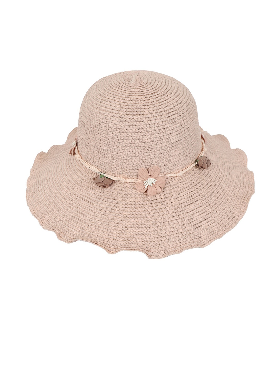 

FabSeasons Women Self Design Sun Hat, Peach