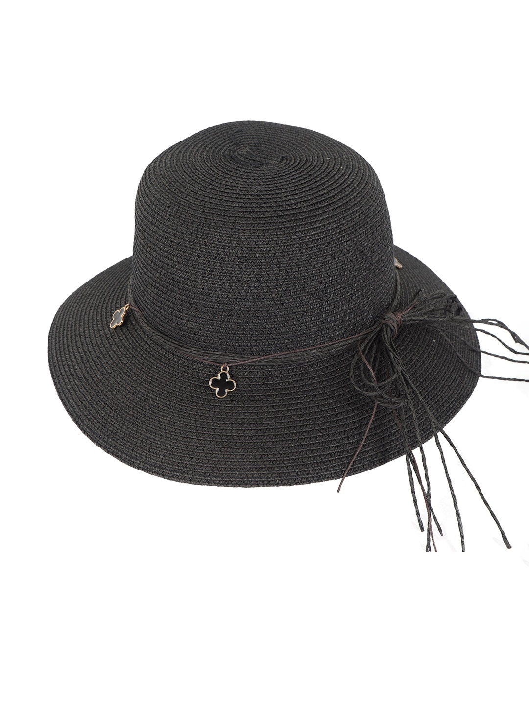

FabSeasons Women Self Design Sun Hat, Black