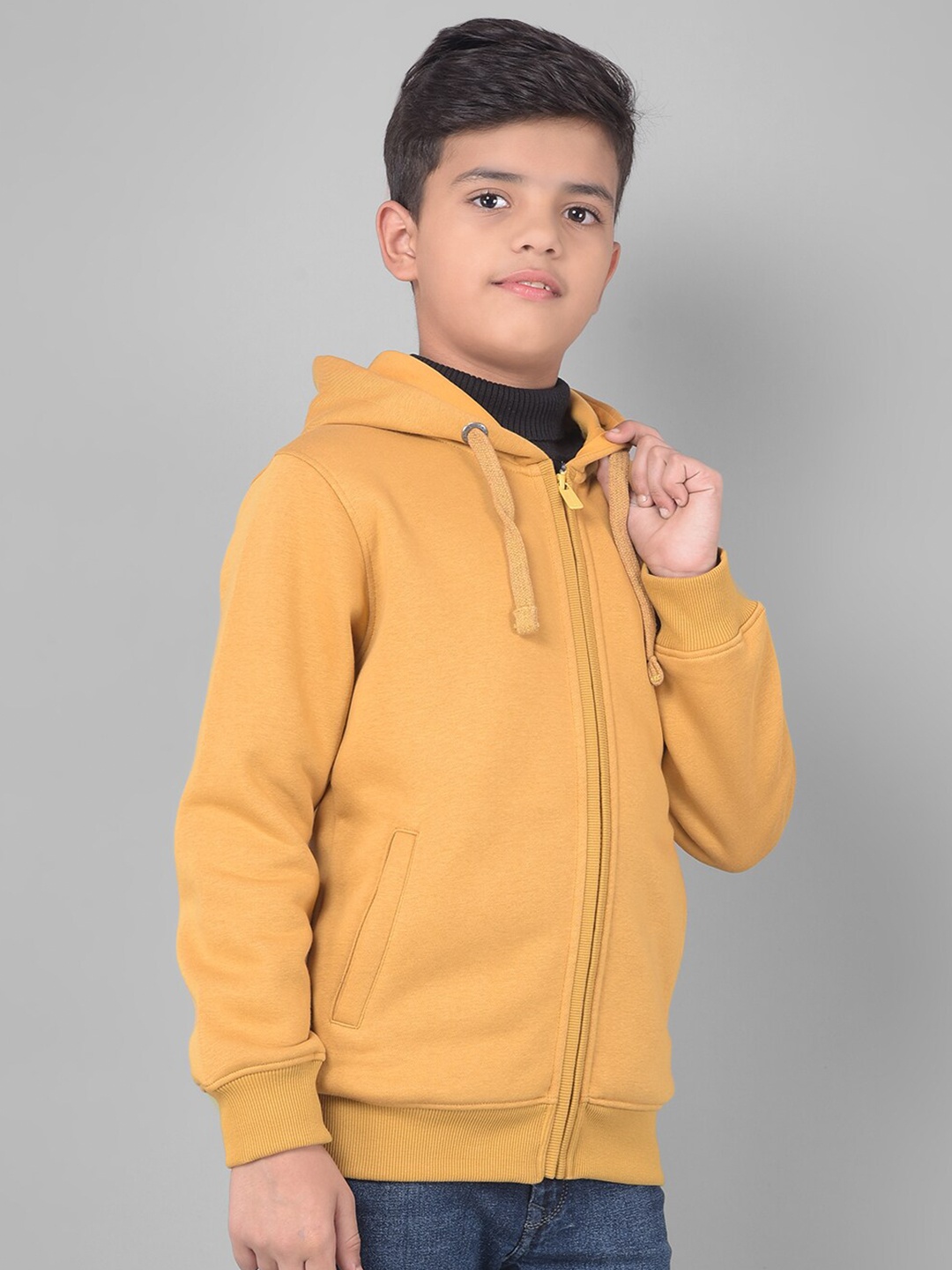 

Crimsoune Club Boys Hooded Sweatshirt, Mustard