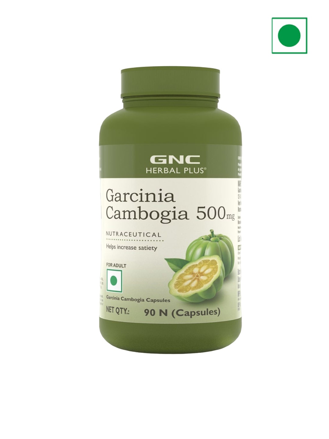 

GNC Herbal Plus Garcinia Cambogia Capsules For Weight Loss - 90 Capsules, Green