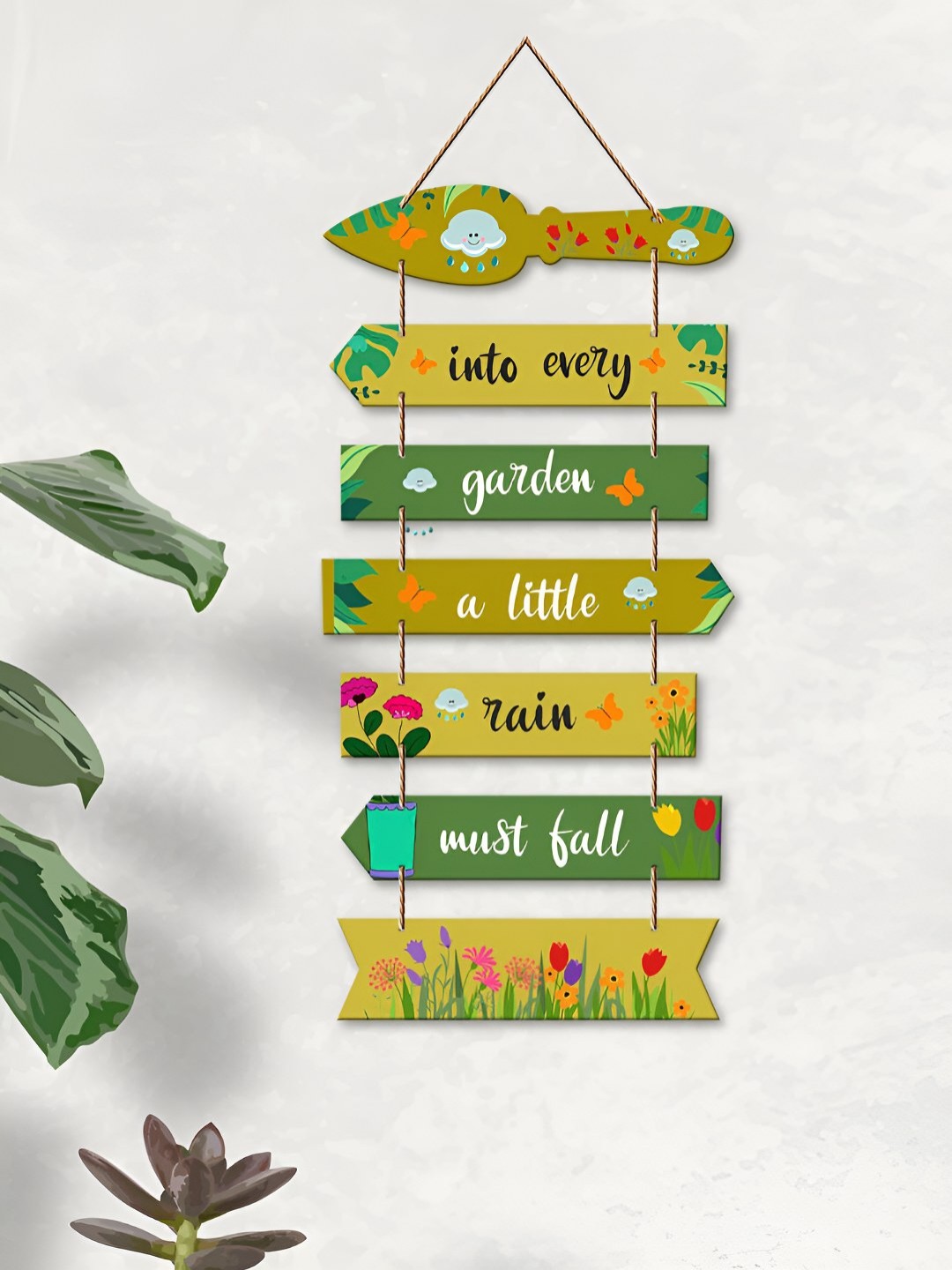 

ArtVibes Green & Olive Green Typography Printed Wooden Signs and Plaques