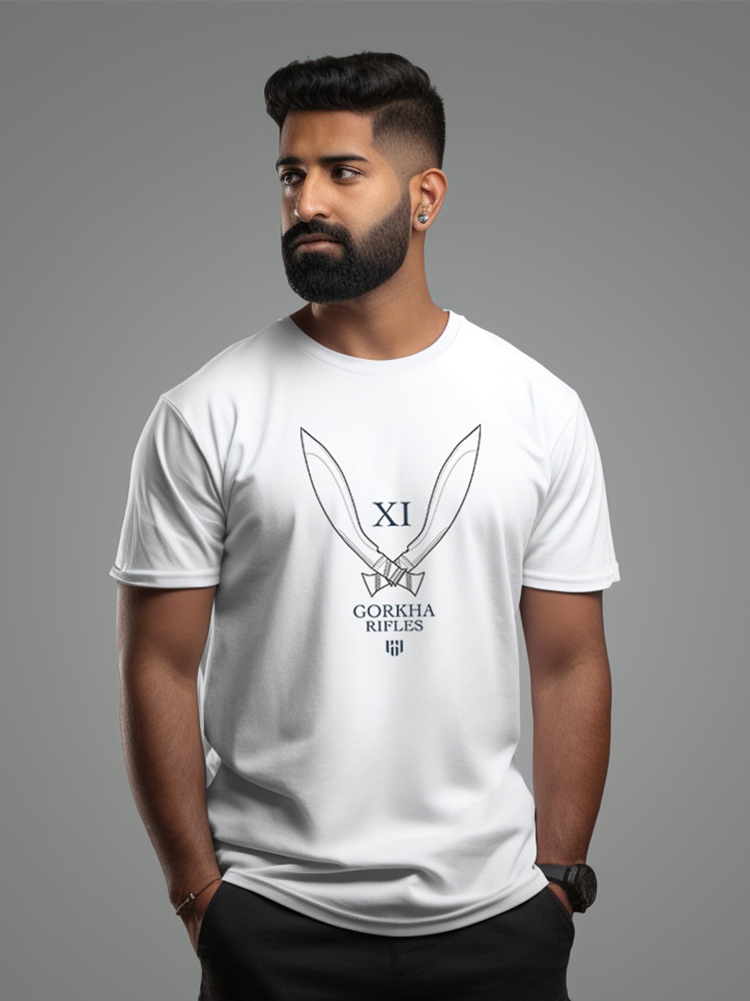 

Aero Armour Unisex Typography Printed Pure Cotton T-shirt, White