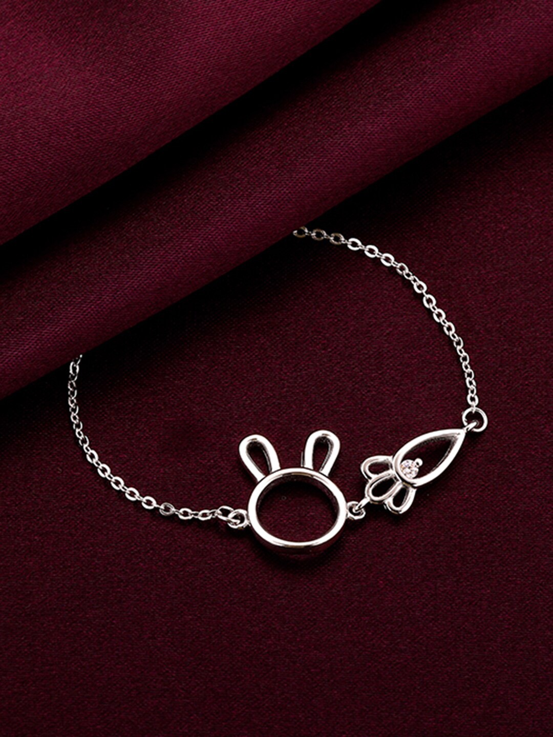 

GIVA Girls Sterling Silver Rhodium-Plated Bracelet