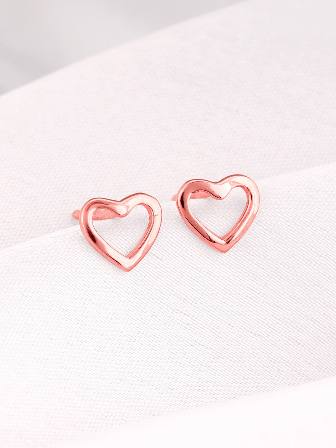 

GIVA Rose Gold-Plated 925 Sterling Silver Heart Shaped Studs Earrings