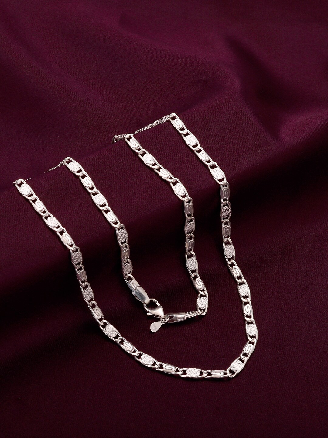 

GIVA Men Sterling Silver Rhodium-Plated Chain