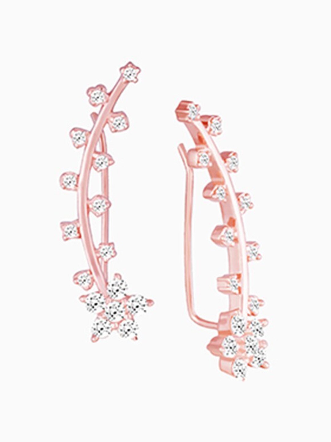 

GIVA 925 Sterling Silver Rose Gold Zircon Stud Earrings
