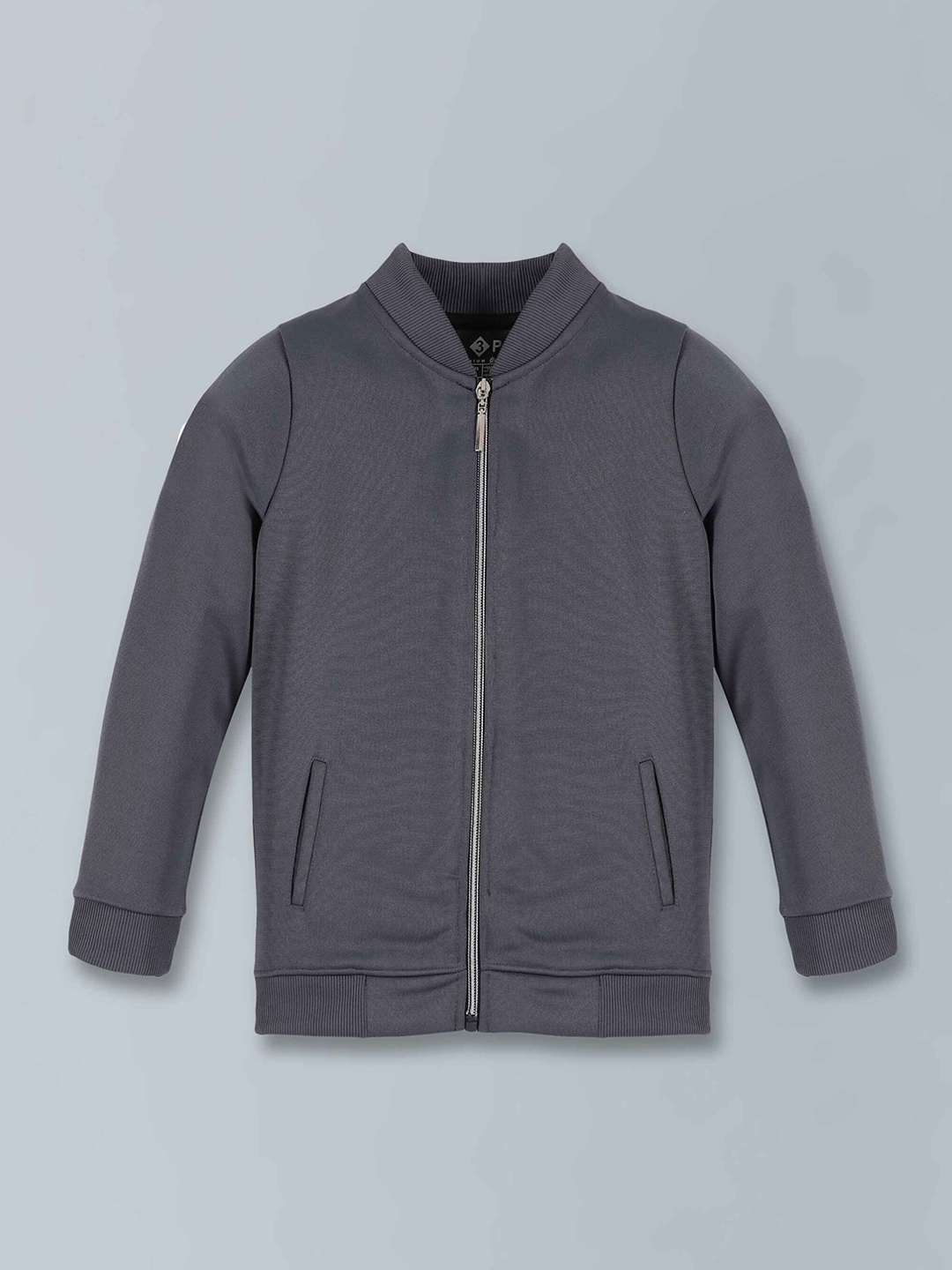 

3PIN Boys Fleece Lightweight Bomber Jacket, Charcoal