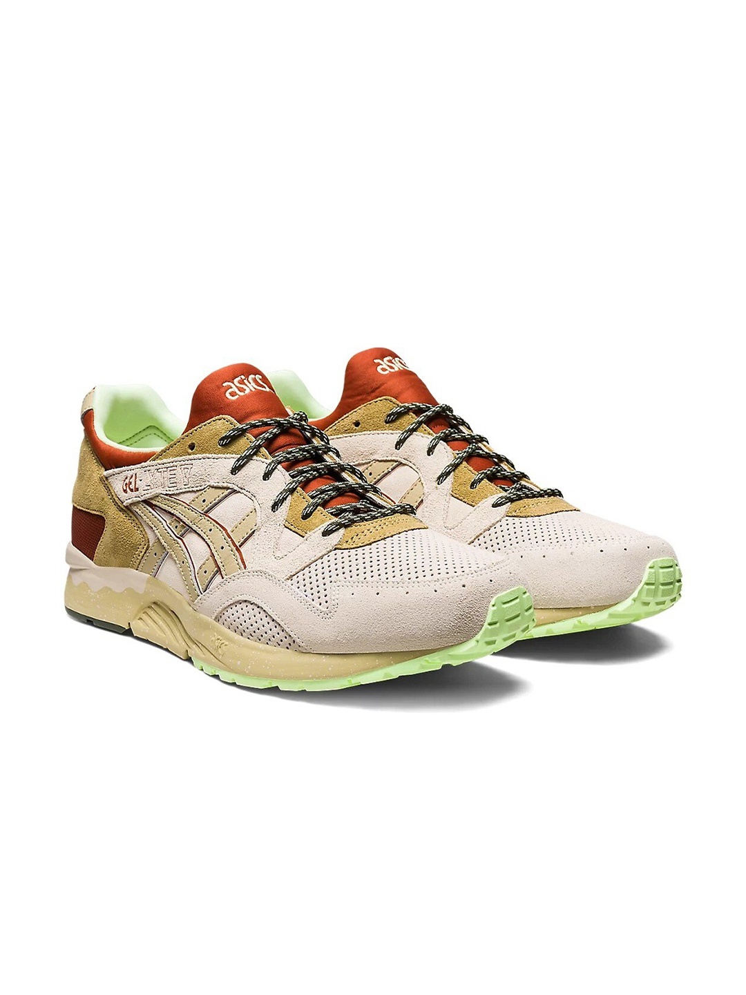 

ASICS Men GEL-Lyte V Leather Training Shoes, Cream