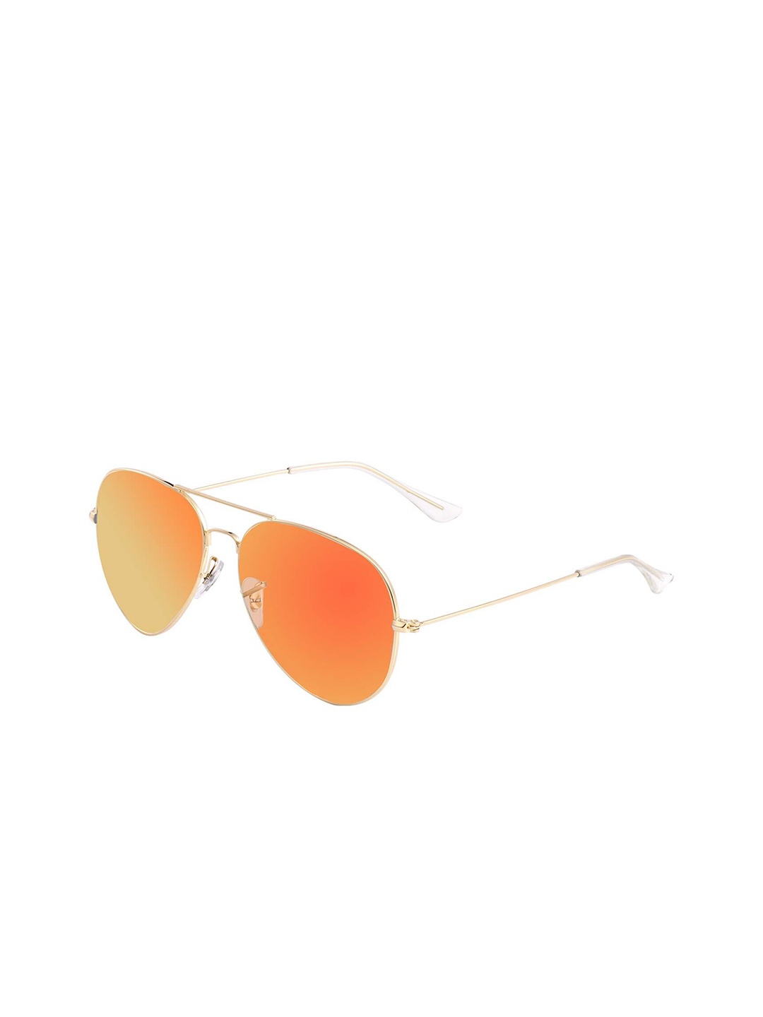 

BIOTH Unisex Polarised UV Protected Metal Mirror Frame Aviator Sunglasses BT3025-581-4, Orange