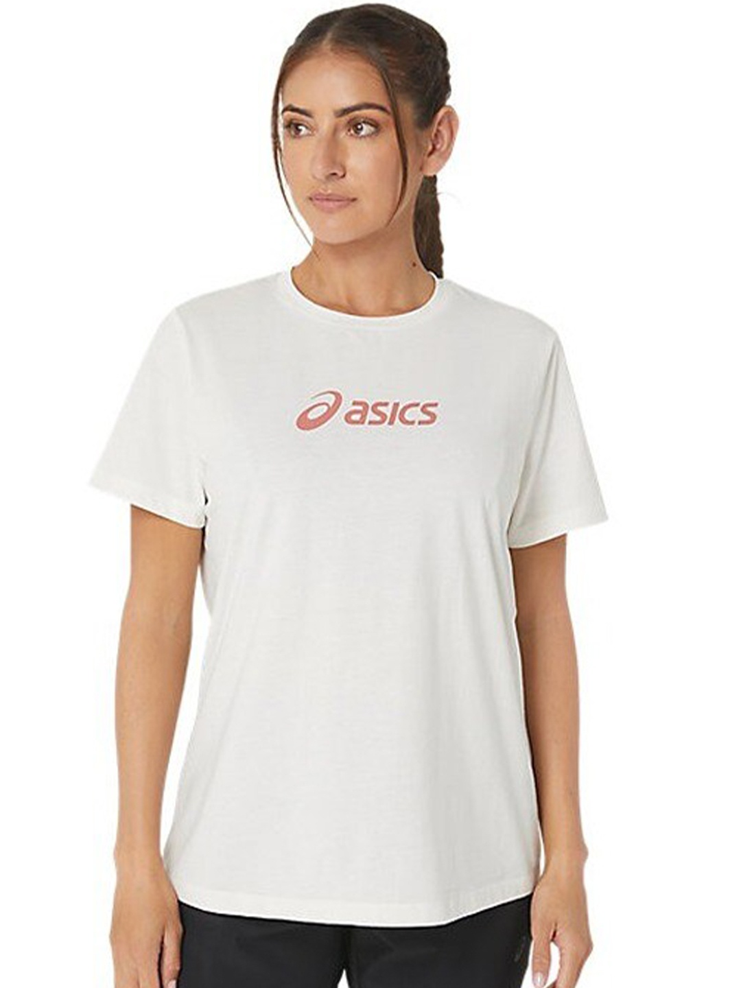 

ASICS Training Core Short Sleeves Round Neck T-Shirt, Cream