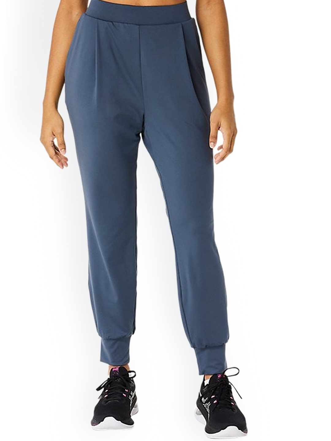

ASICS Women Mid-Rise Flex Soft Touch Joggers, Blue