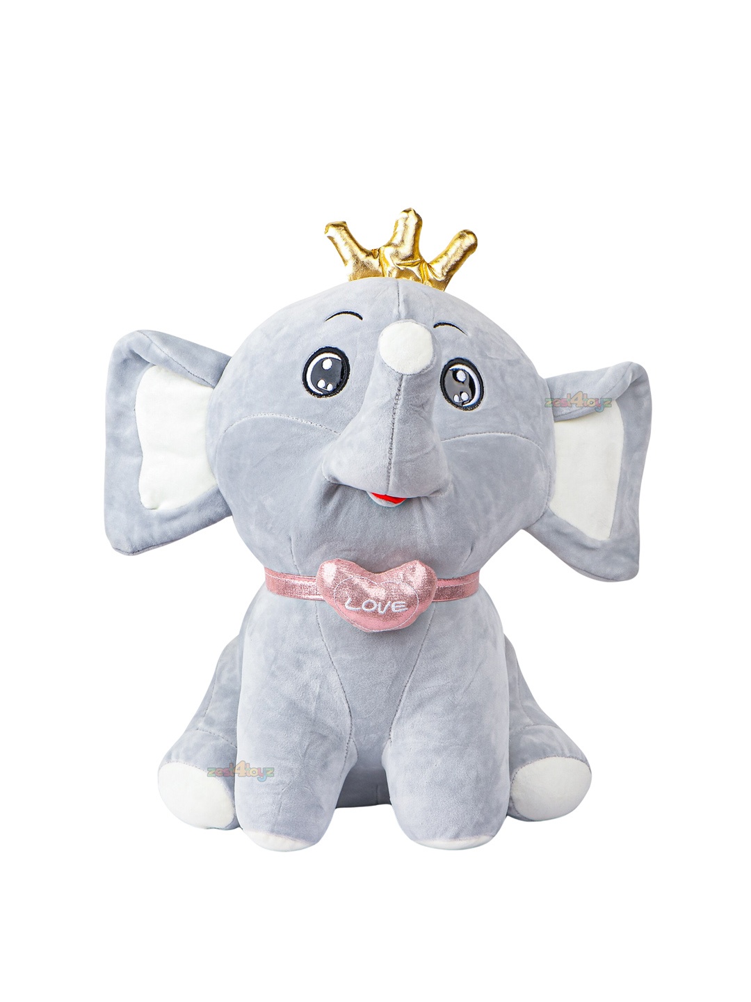 

zest 4 toyz Kids Grey Elephant Crown Soft Toy