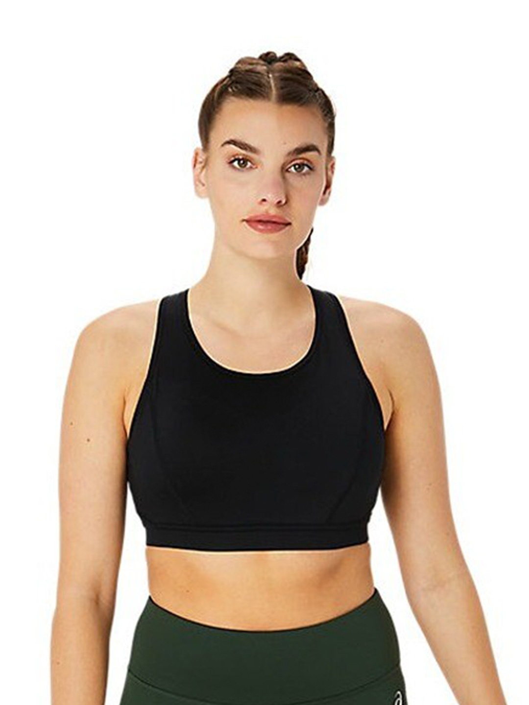 

ASICS High Impact Non Padded Non-Wired Seamless Workout Bra, Black