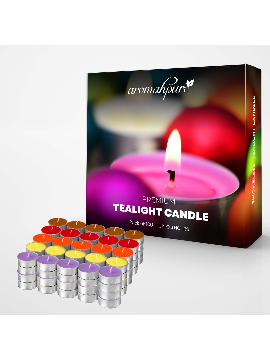 

Aromahpure Assorted 100 Pieces Scented Tea Light Candles
