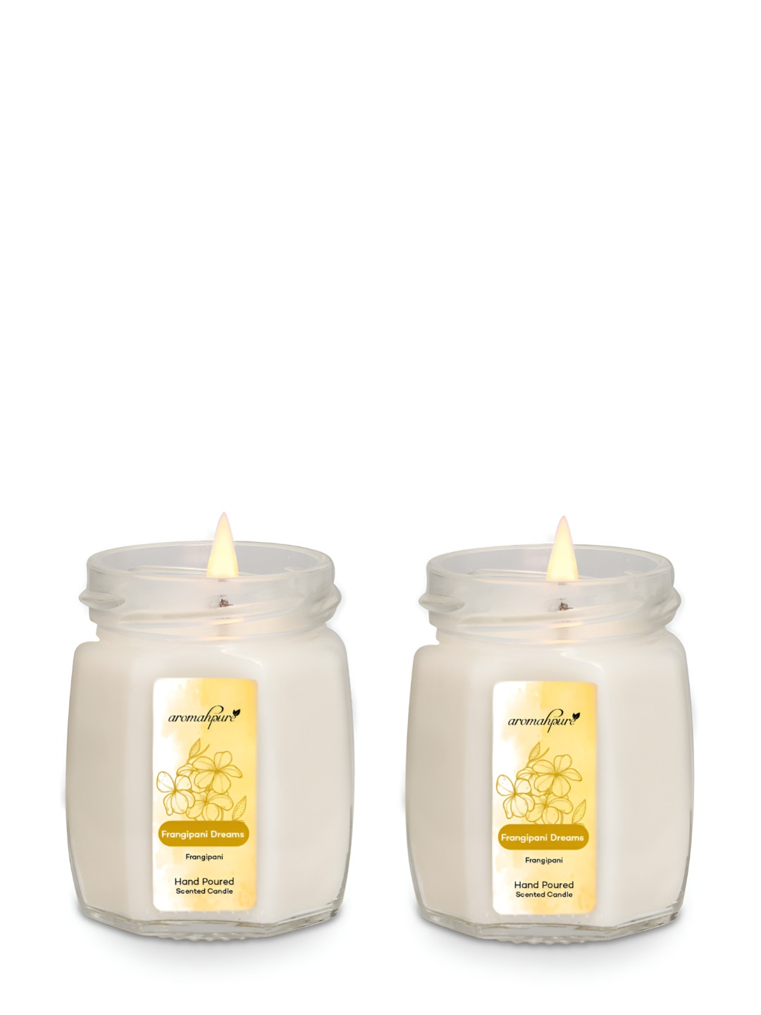 

Aromahpure White 2Pieces Jar Candles