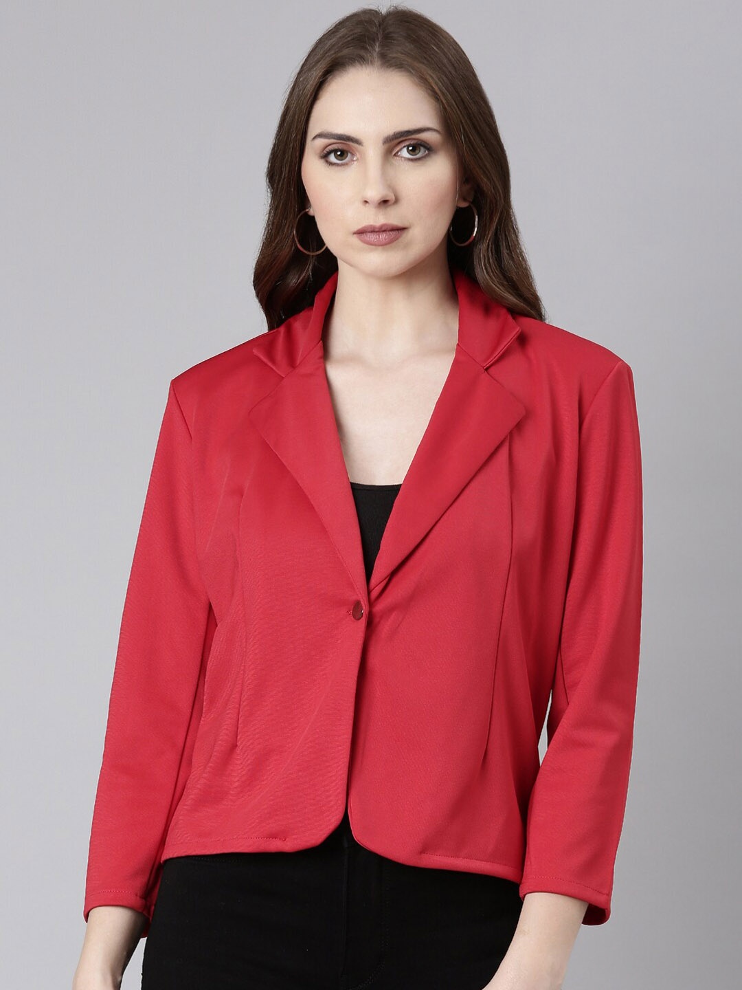 

SHOWOFF Single-Breasted Casual Blazer, Red