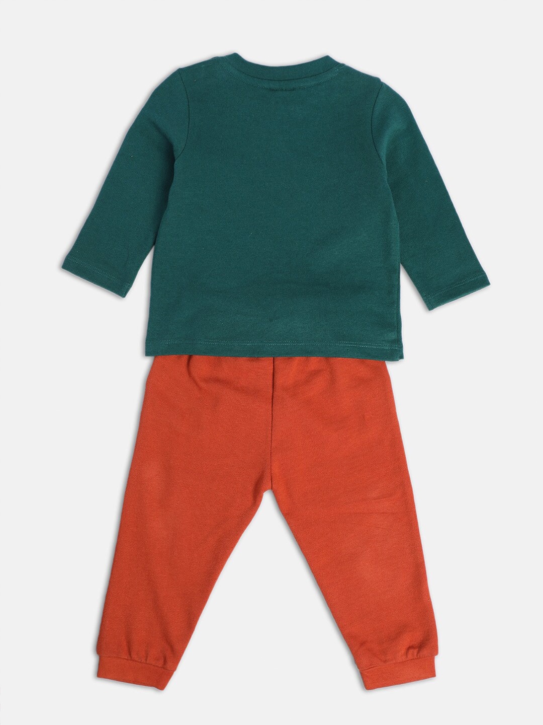 

MINI KLUB Infant Boys Printed Pure Cotton T-shirt With Trousers, Green