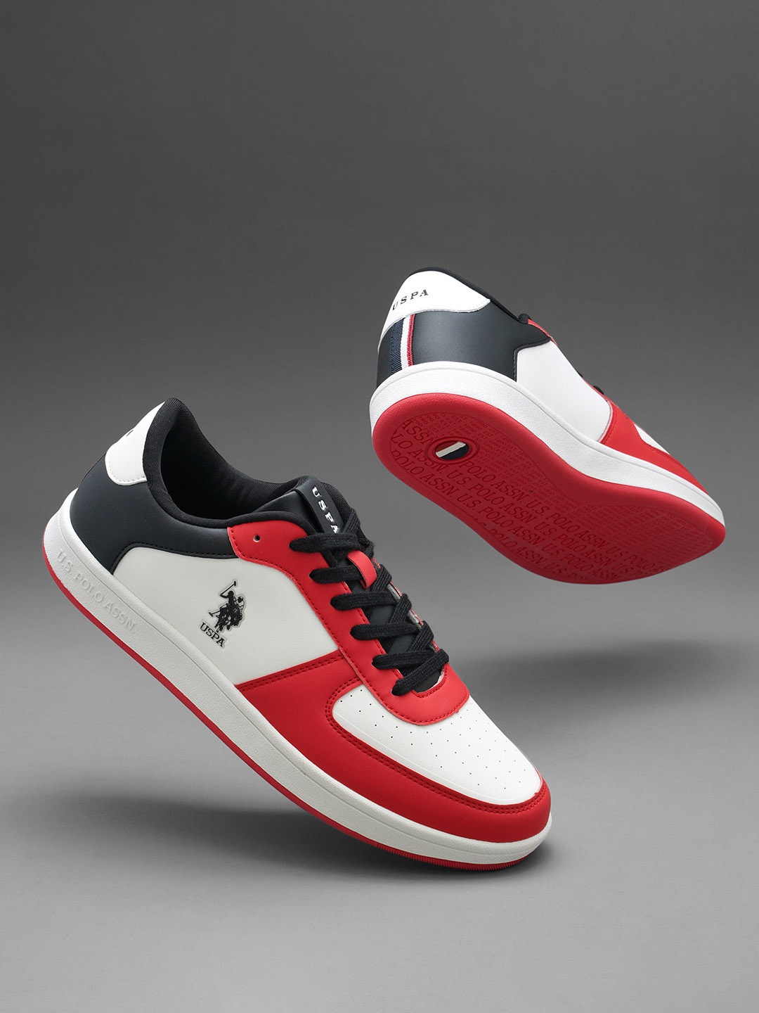 

U.S. Polo Assn. Men Rein Retro Court Sneakers, White