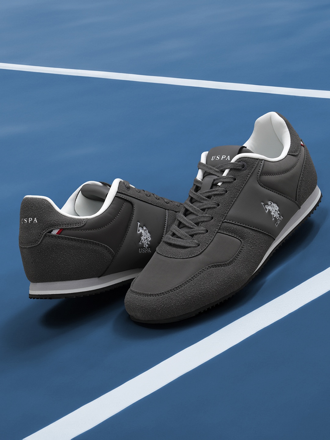 

U.S. Polo Assn. Men Sorrento Retro Sneakers, Grey