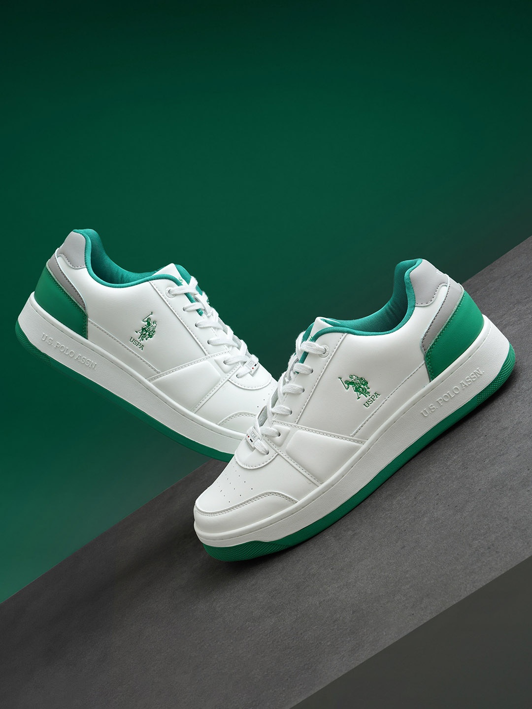 

U.S. Polo Assn. Men Finn Retro Court Sneakers, White