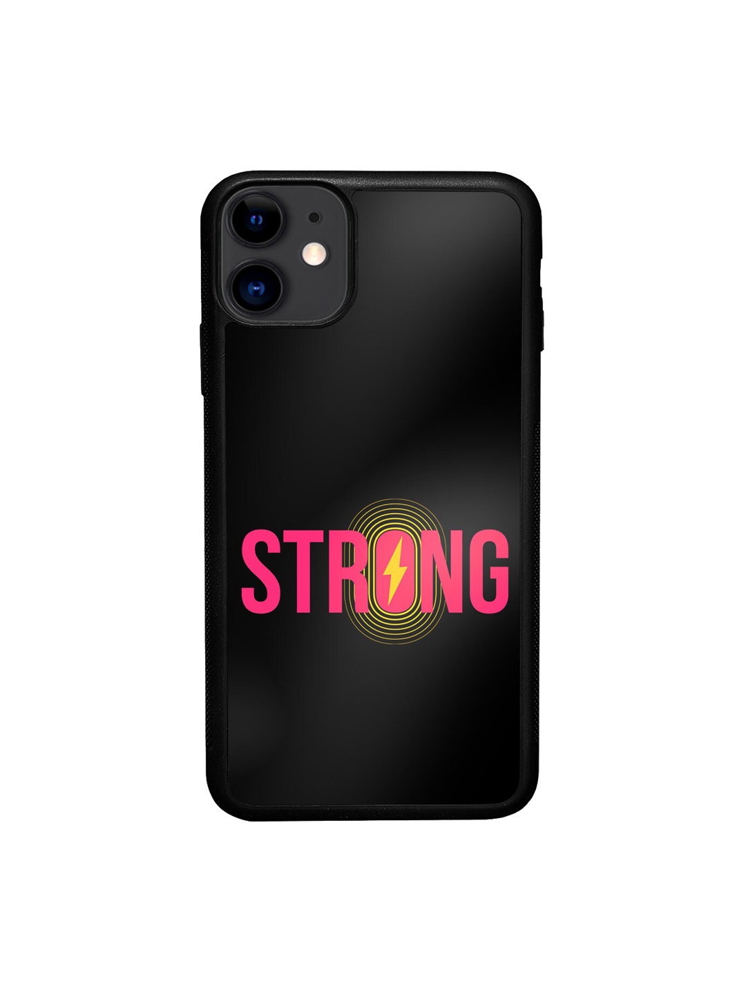 

macmerise Strong Aura iPhone 11 Bumper Case Cover, Black