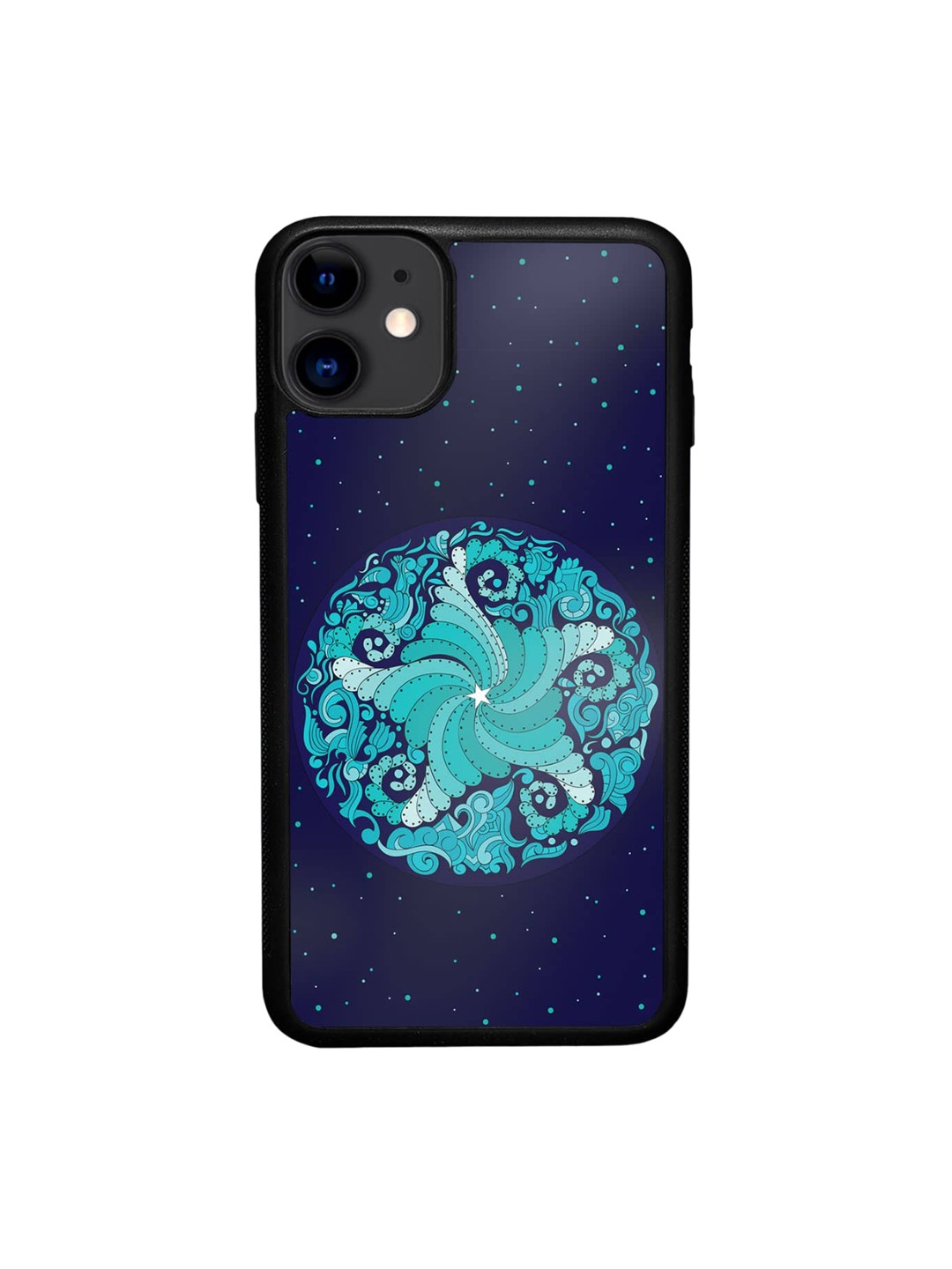 

macmerise Starfish Mandala iPhone 11 Bumper Case Cover, Blue