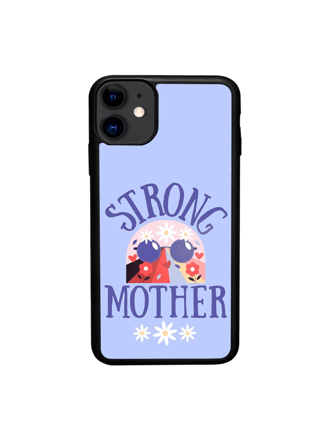 

macmerise Strong Mother iPhone 11 Bumper Case Cover, Blue