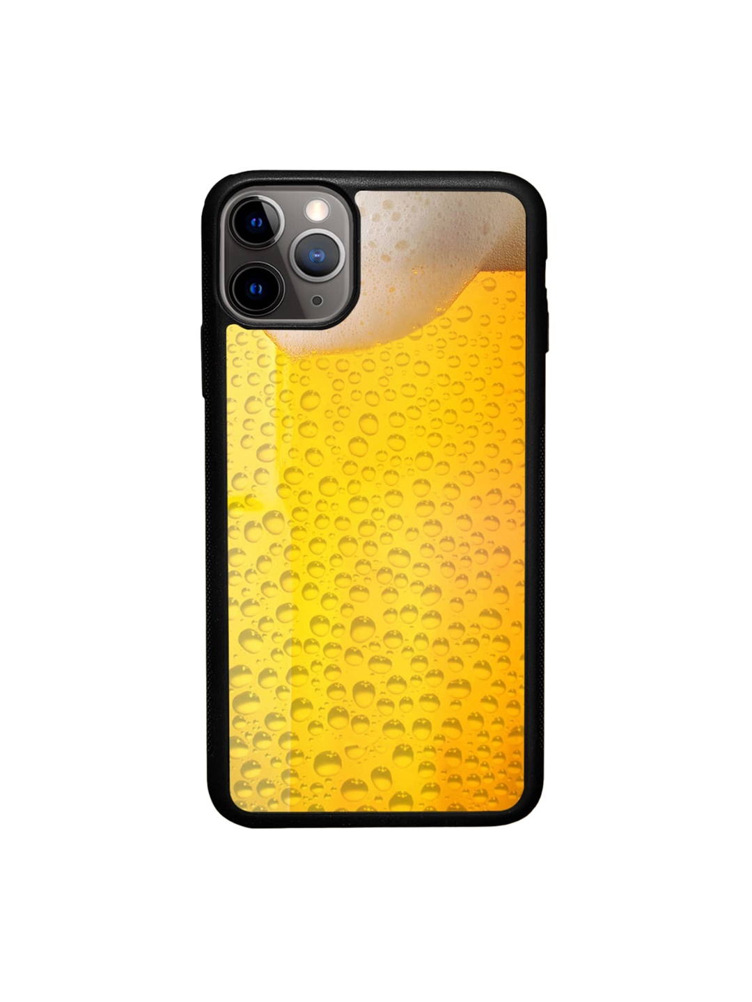 

macmerise Abstract Printed iPhone 11 Pro Bumper Case Cover, Yellow