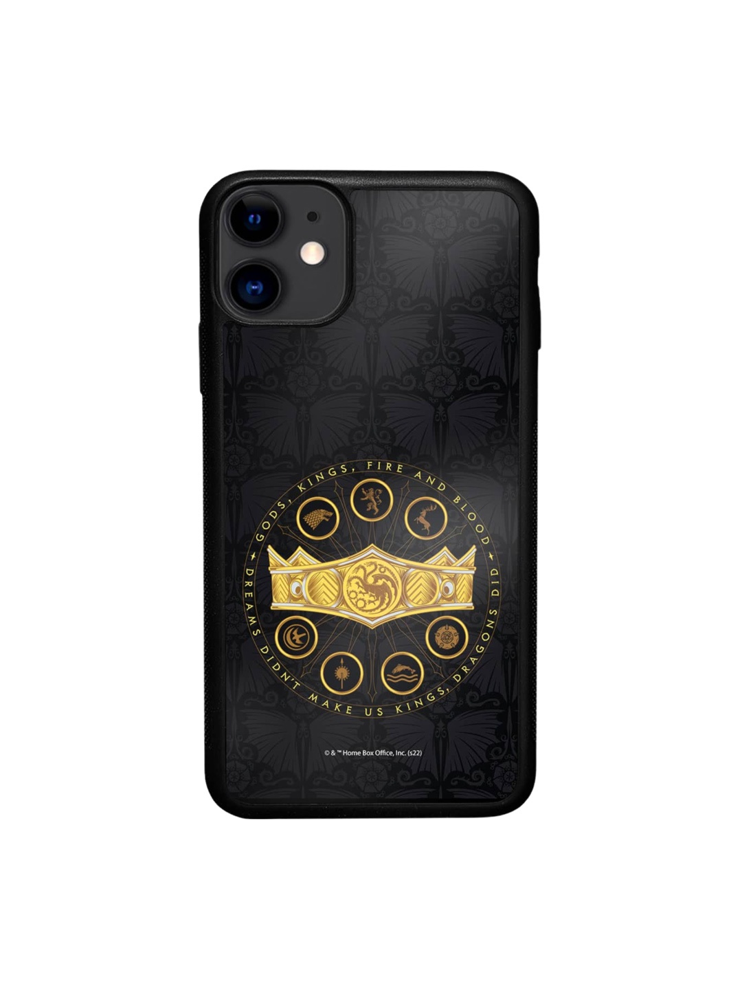 

macmerise Seven Kingdoms Crown iPhone 11 Bumper Case Cover, Black