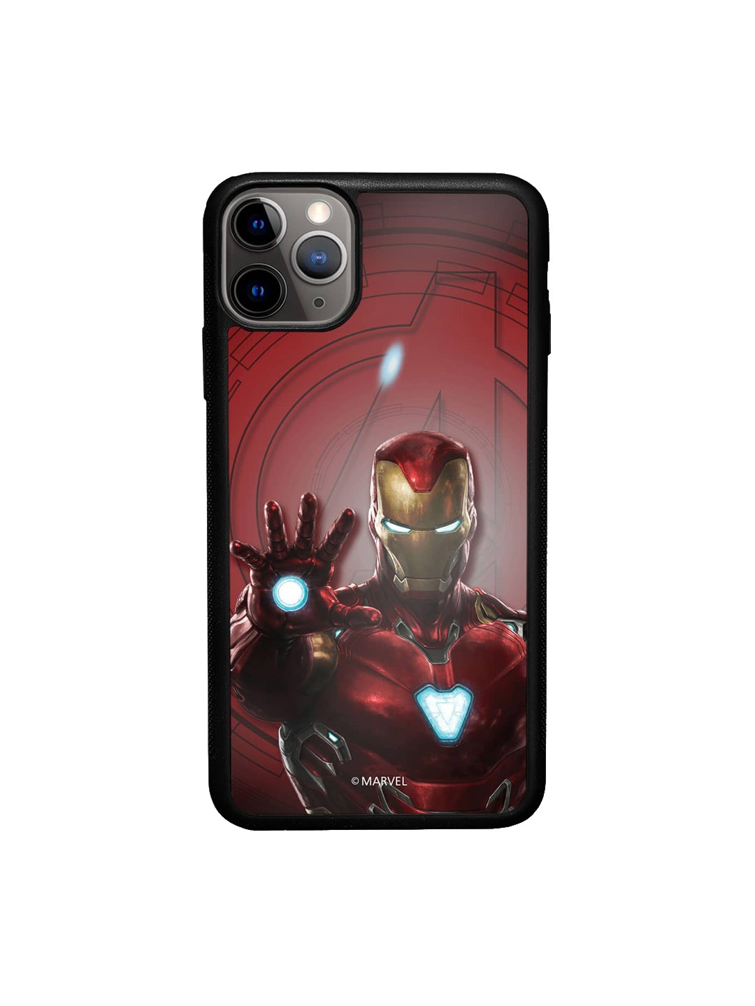 

macmerise Iron Man Mark L Armour Printed iPhone 11 Pro Phone Bumper Case Cover, Red