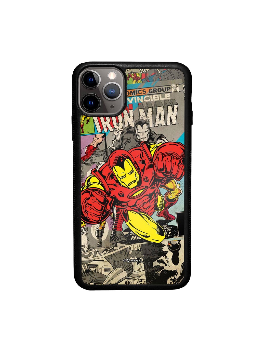 

macmerise Comic Iron Man iPhone 11 Pro Bumper Case Cover, Grey