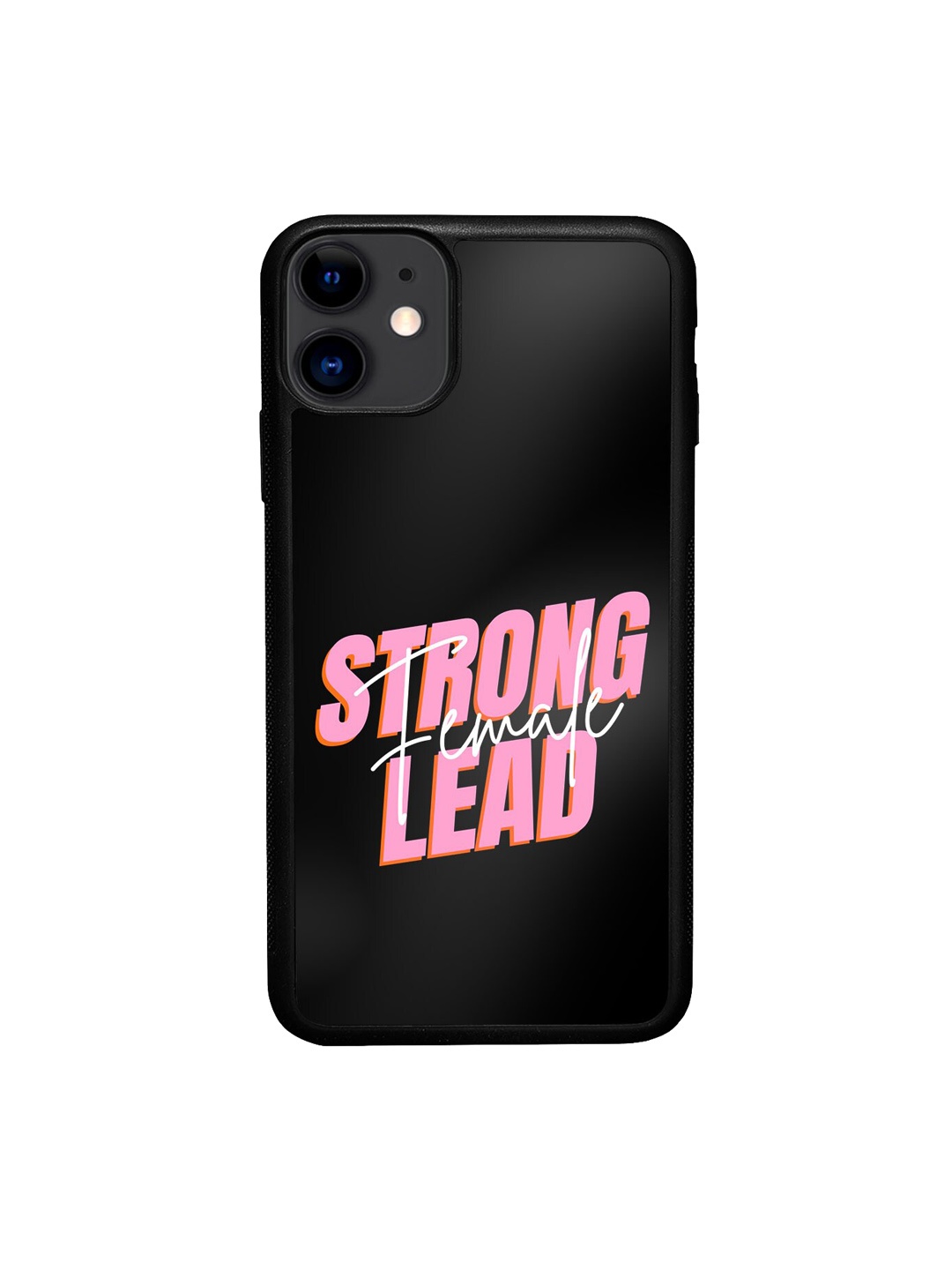 

macmerise Typography Printed iPhone 11 Bumper Case Cover, Black