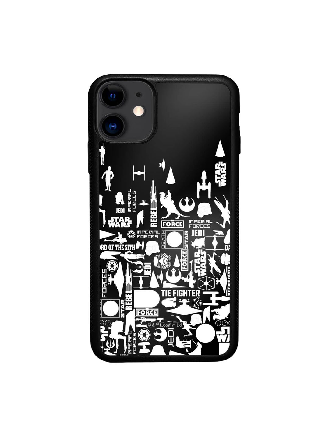

macmerise Star Wars Era Printed iPhone 11 Bumper Case Cover, Black