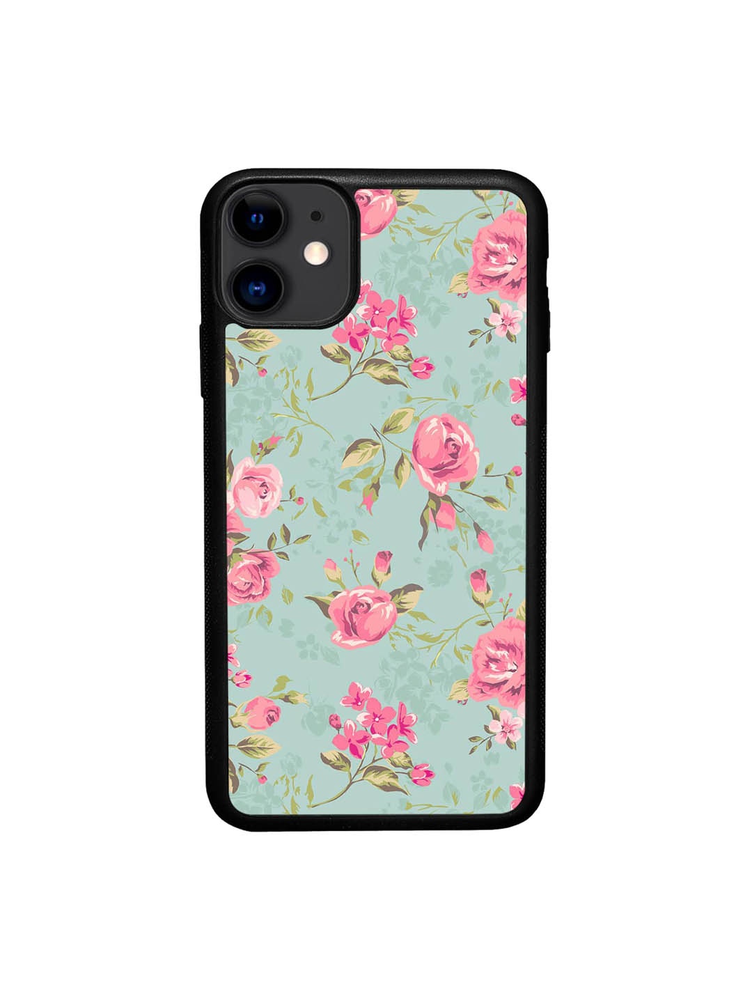 

macmerise Floral Printed iPhone 11 Phone Bumper Case Cover, Green