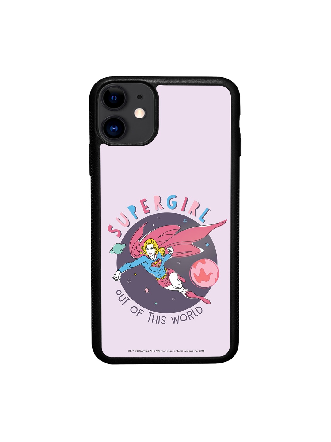 

macmerise Supergirl Printed iPhone 11 Bumper Case Cover, Lavender