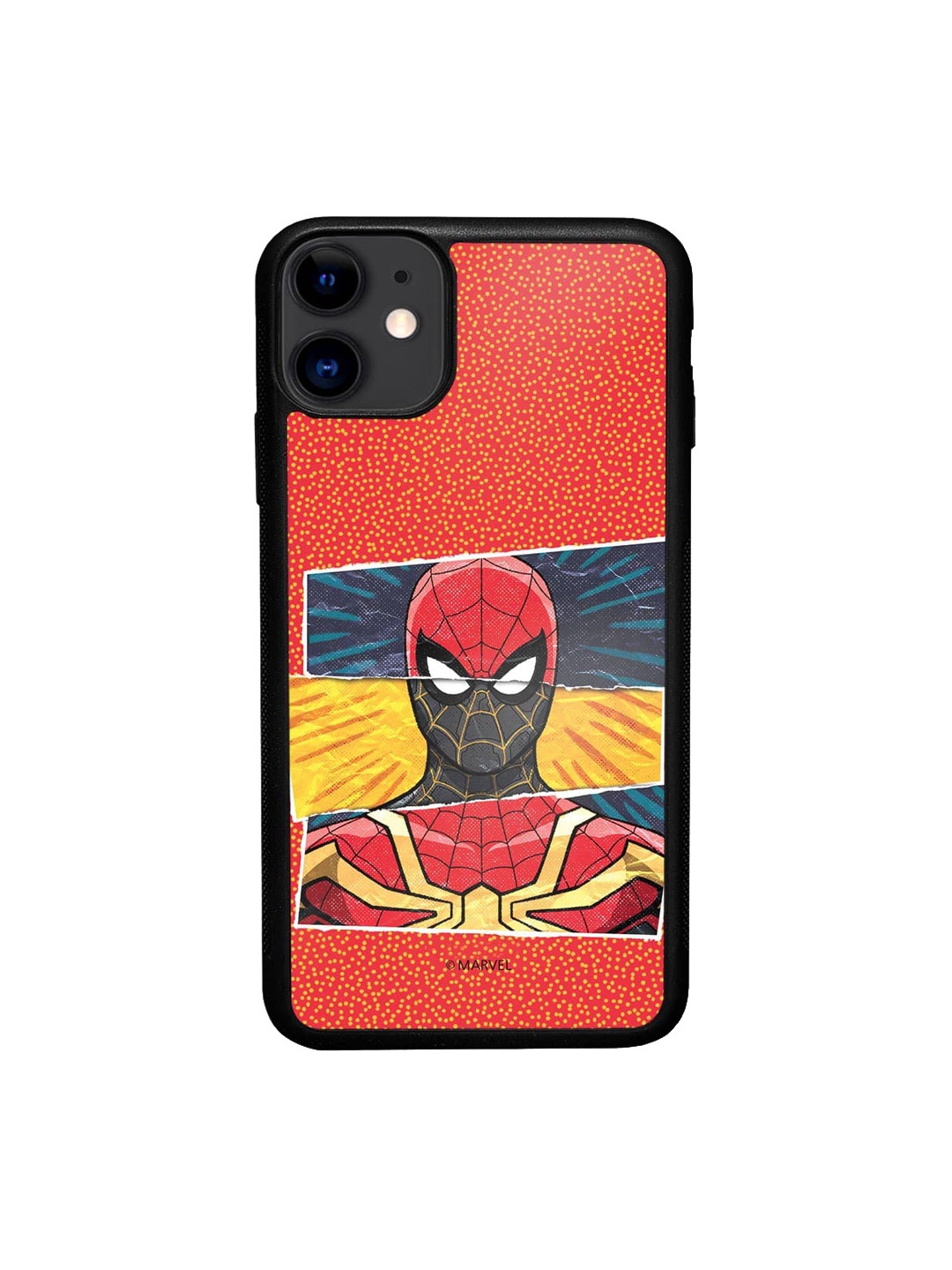 

macmerise Spiderman Printed iPhone 11 Bumper Case Cover, Red