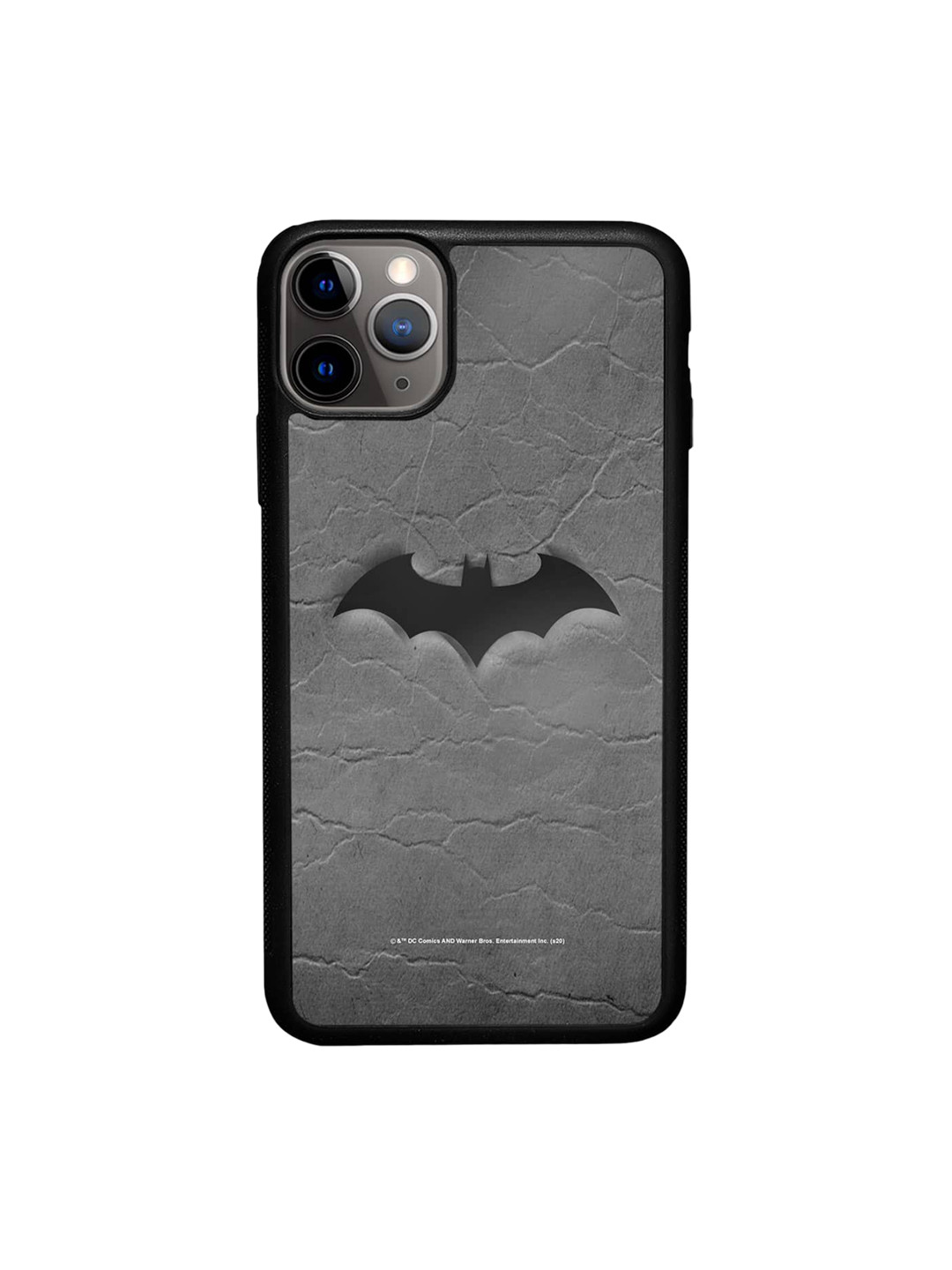 

macmerise Fade Out Batman Printed iPhone 11 Pro Phone Bumper Case Cover, Grey